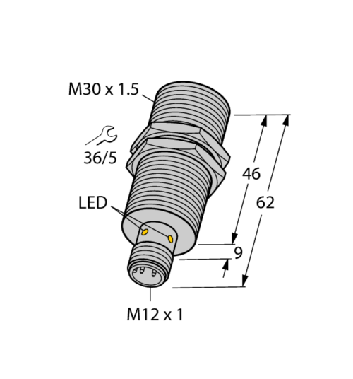 Индуктивный датчик приближения BI20U-M30-IOL6X2-H1141