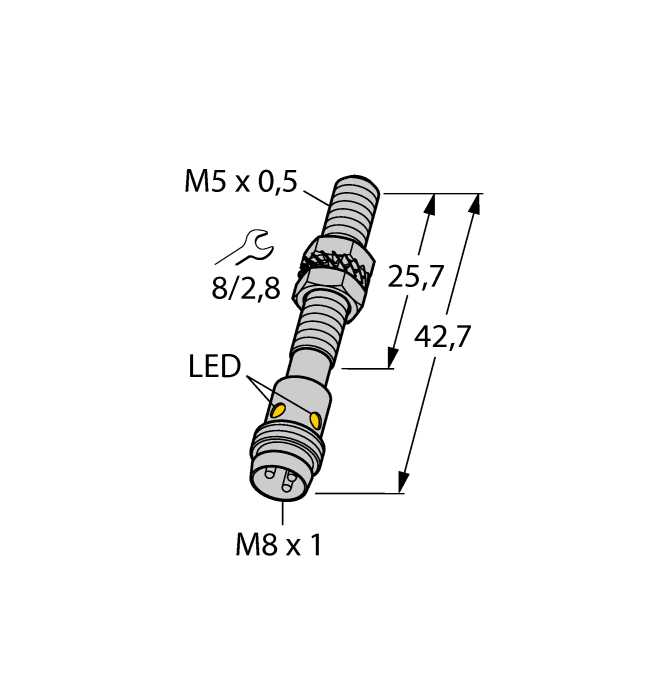Индуктивный датчик приближения BI1-EG05-AP6X-V1331