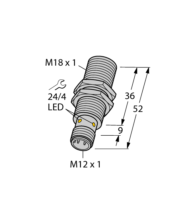 Датчик индуктивный BI8U-M18-AP6X-H1141