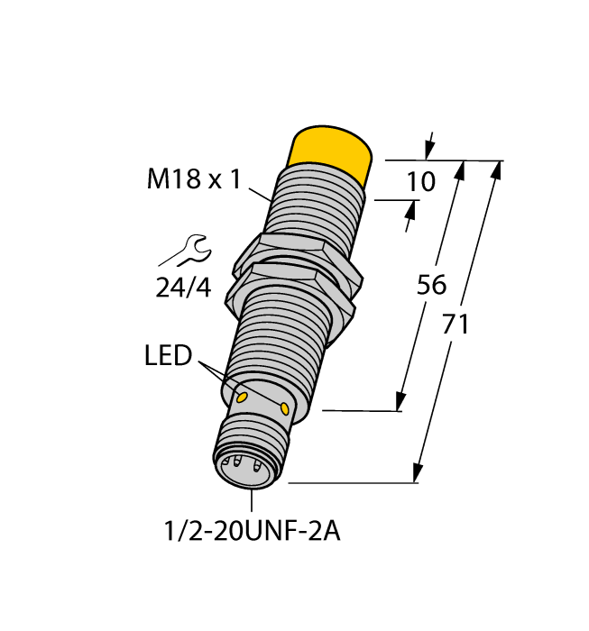 Датчик индуктивный NI12U-G18-ADZ30X2-B3331