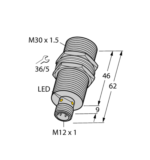 Индуктивный датчик приближения BI20U-MT30-IOL6X2-H1141