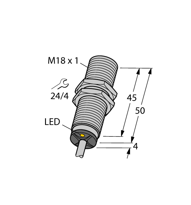 Индуктивный датчик приближения BI5-M18-AN6X