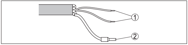 Назначение проводов постоянно подключенного соединительного кабеля